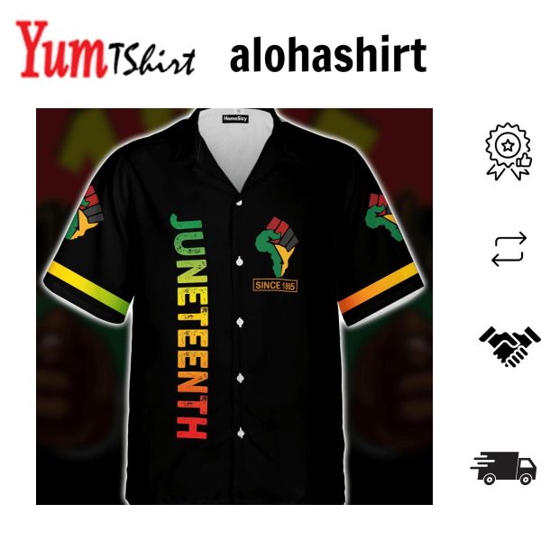 1865 Juneteenth Black Pride Hawaiian Shirt