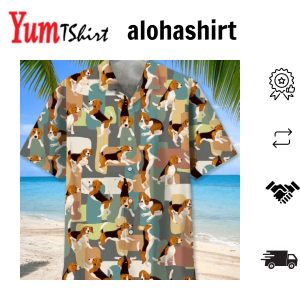 3D Beagle Print Hawaiian Shirt For Dog Lovers Exquisite Design