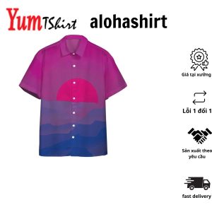 3D Bis Pride Sunrise Custom Hawaiian Shirt