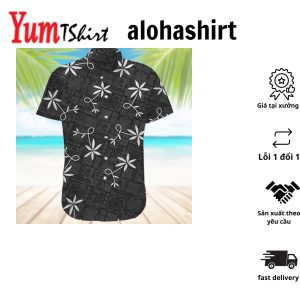 3D Elv Prl Black Hawaii Shirt