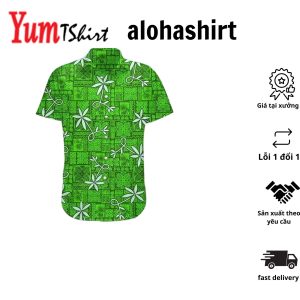 3D Elv Prl Green Hawaii Shirt