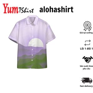 3D Genderqueer Pride Sunrise Custom Hawaii Shirt Aloha Shirt For Summer