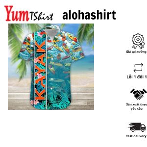 3D Kayak Hawaii Shirt Mens Hawaiian Aloha Beach Shirt Hawaiian Shirts For Men