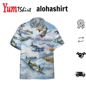 3D Aircrafts Custom Hawaii Shirt Hawaiian Shirts For Men Short Sleeve Aloha Beach Shirt