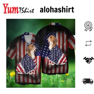 4Th Of July Beagle Dog America For Men And Women Graphic Print Short Sleeve Hawaiian Shirt