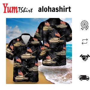 Abrams Battle Tank 4Th Of July Hawaiian Shirt Patriotic Hawaiian Shirt For Men
