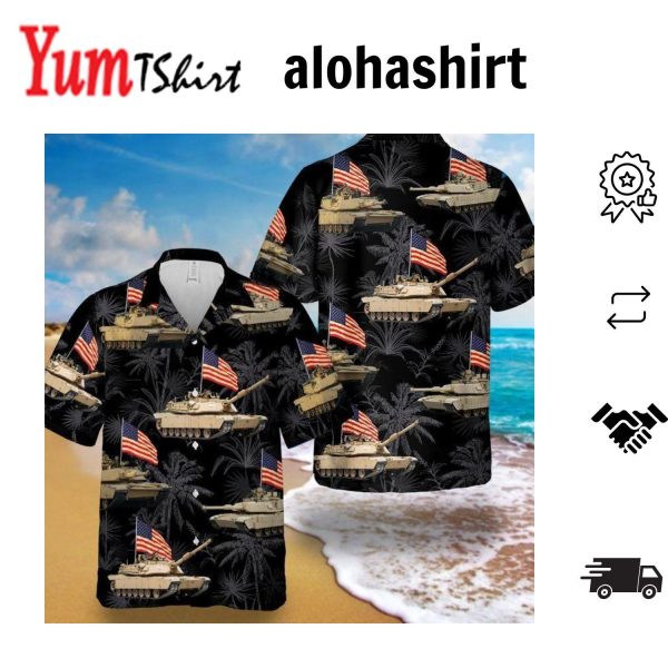 Abrams Battle Tank 4Th Of July Hawaiian Shirt Patriotic Hawaiian Shirt For Men