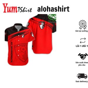 Afc Bournemouth Red Logo Hawaiian Shirt