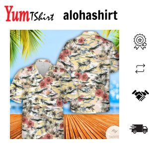 Air Force Learjet Design Hawaiian Shirt Tropical Top Elegance Style