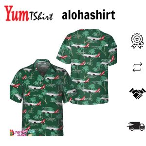 Airbus Hawaiian Tropical Aircraft & Airplane Aloha Shirt Aviation Shirt For Men