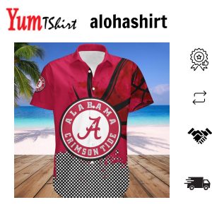 Alabama Crimson Tide Hawaii Shirt Basketball Net Grunge Pattern – NCAA