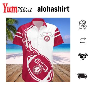 Alabama Crimson Tide Hawaii Shirt Flame Ball – NCAA