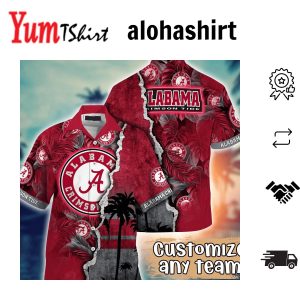 Alabama Crimson Tide NCAA Hawaiian Shirt Custom July Aloha Shirt