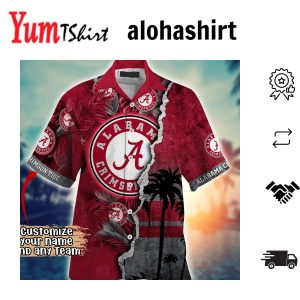 Alabama Crimson Tide NCAA Hawaiian Shirt Custom July Aloha Shirt