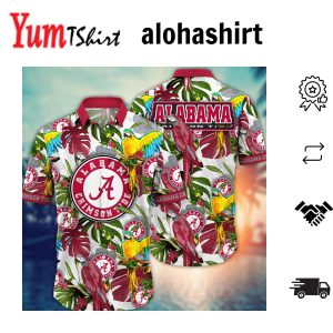 Alabama Crimson Tide NCAA Hawaiian Shirt Summer Campstime Aloha Shirt