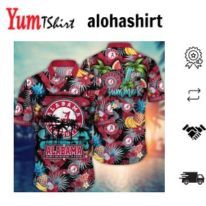 Alabama Crimson Tide NCAA Hawaiian Shirt Tropicaltime Aloha Shirt