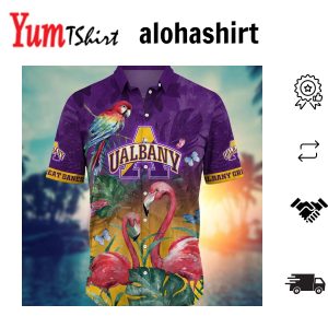 Albany Great Danes NCAA Hawaiian Shirt Evening Strolls Aloha Shirt