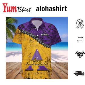 Alcorn State Braves Hawaii Shirt Grunge Polynesian Tattoo – NCAA