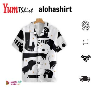 All My Dog Dachshund Pattern Hawaiian Shirt