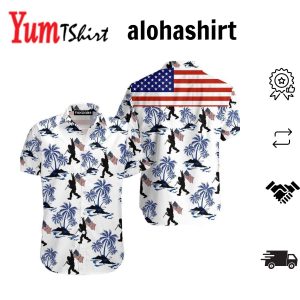 American Bigfoot Hawaiian Shirt