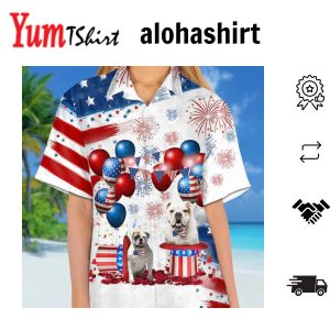 American Bulldog Independence Day Hawaiian Shirt For Men And Women 4Th Of July Hawaiian Shirt