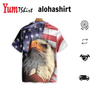 American Flag Casual Loose Men’s Short Sleeve Hawaiian Shirt 4Th Of July Hawaiian Shirt For Men