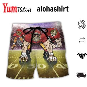 American Football Mysterious Sky Cool Style – Hawaiian Beach Shorts