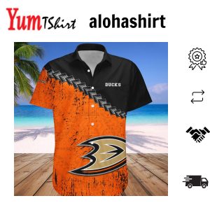 Anaheim Ducks Hawaii Shirt Grunge Polynesian Tattoo – NHL