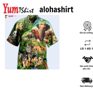 Animals Love And Conserve Our Wildlife And Diversity Hawaiian Shirt