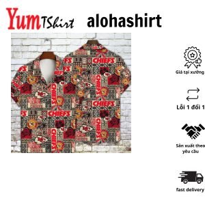 Aop Hawaiian Shirt Inspired by Kansas City Chiefs