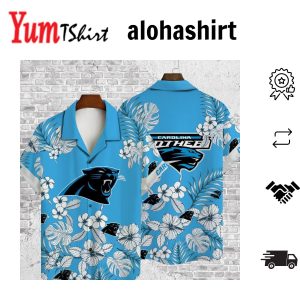 Aop Hawaiian Shirt for Carolina Panthers Fans
