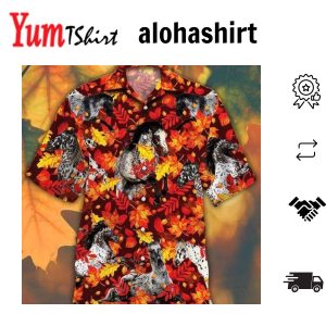 Appaloosa Horse Lovers Autumn Red Leaves Hawaiian Shirt For