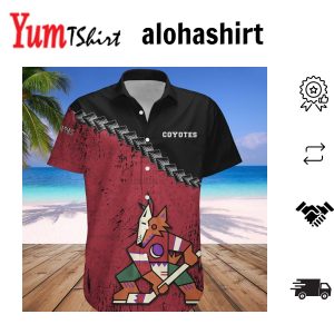 Arizona Coyotes Hawaii Shirt Grunge Polynesian Tattoo – NHL