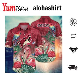 Arizona Coyotes Hawaiian Shirt Sunshine Aloha Shirt