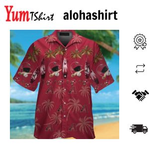 Arizona Diamondbacks Hawaiian Short Sleeve Elegance Tropical Shirt Design