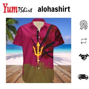 Arizona State Sun Devils Hawaii Shirt Basketball Net Grunge Pattern – NCAA