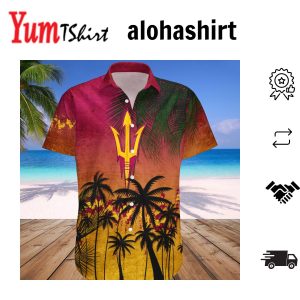Arizona State Sun Devils Hawaii Shirt Coconut Tree Tropical Grunge – NCAA