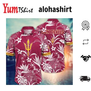 Arizona State Sun Devils NCAA Hawaiian Shirt Bikinistime The Green Pitch Sport Shirts