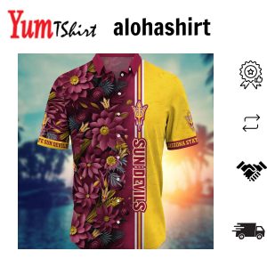 Arizona State Sun Devils NCAA Hawaiian Shirt Custom Shorts Aloha Shirt