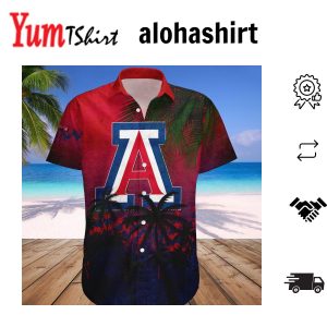 Arizona Wildcats Hawaii Shirt Coconut Tree Tropical Grunge – NCAA