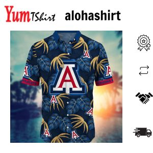 Arizona Wildcats NCAA Hawaiian Shirt Beach Time Aloha Shirt