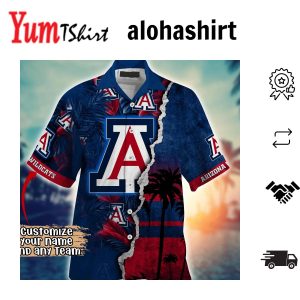Arizona Wildcats NCAA Hawaiian Shirt Custom Starry Nights Aloha Shirt