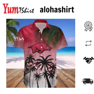 Arkansas Razorbacks Hawaii Shirt Coconut Tree Tropical Grunge – NCAA