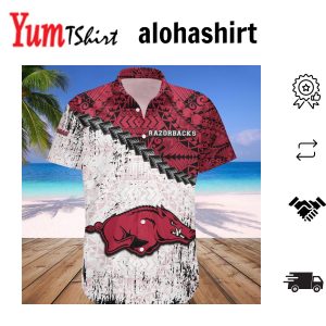Arkansas Razorbacks Hawaii Shirt Grunge Polynesian Tattoo – NCAA