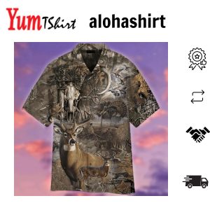 Artistic Camouflage for Hunting in Hawaiian Shirt