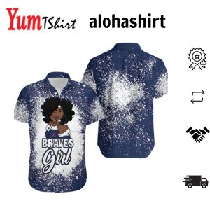 Atlanta Braves Girl African Girl MLB Team Allover Design Gift For Atlanta Braves Fans Hawaiian Shirt – MLB