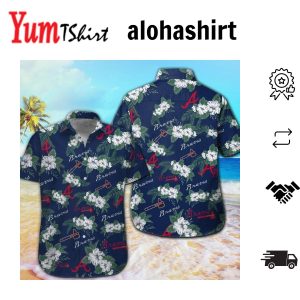 Atlanta Braves Hawaiian Shirt Short Sleeve Tropical Button Up
