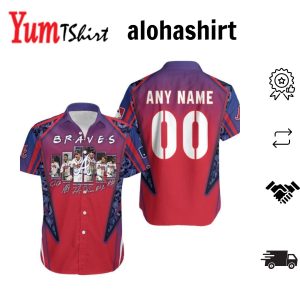 Atlanta Braves Legends Captain MLB Baseball Team Logo 3D Designed Allover Gift With Custom Name Number For Braves Fans Hawaiian Shirt – MLB