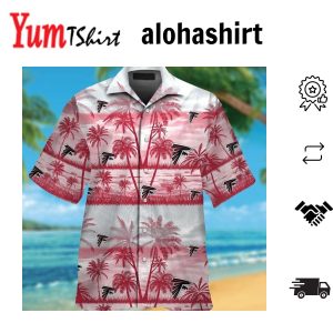 Atlanta Falcons Exclusive Design Short Sleeve Button Up Hawaiian Tropical Shirt