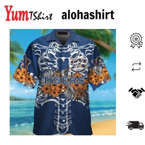 Auburn Tigers Exquisite Shirt Hawaiian Tropical Short Sleeve Button Up Design